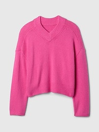 CashSoft Oversized V-Neck Sweater | Gap (US)