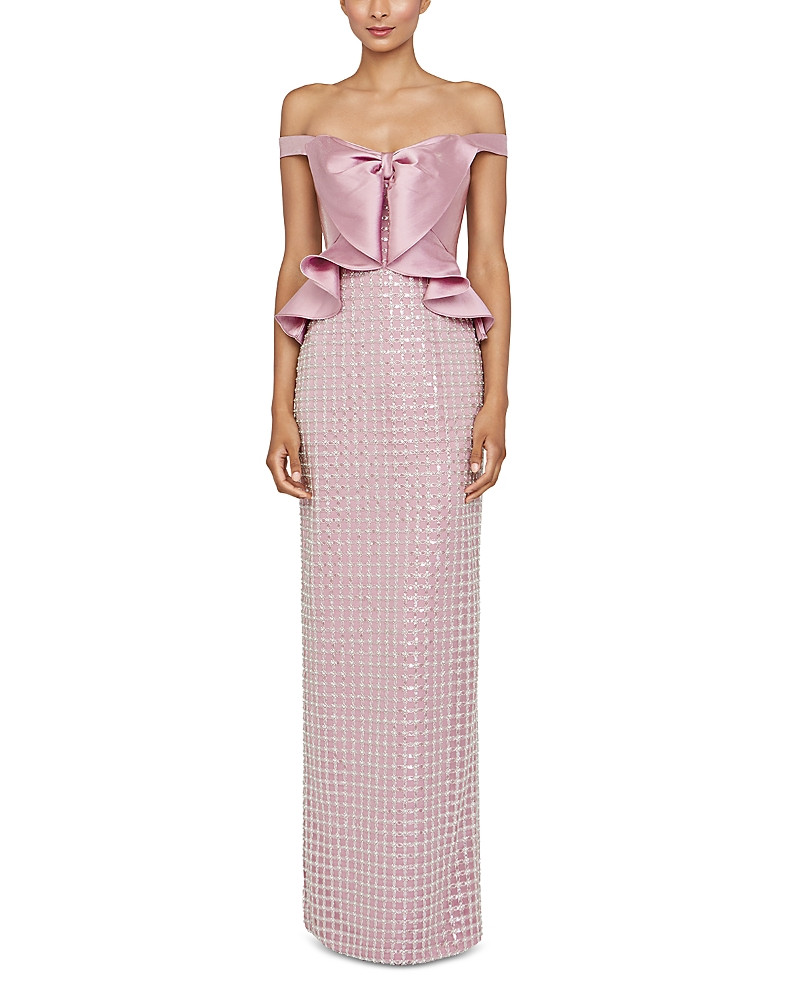 Theia Cynthia Draped Bow Bodice Gown | Bloomingdale's (US)