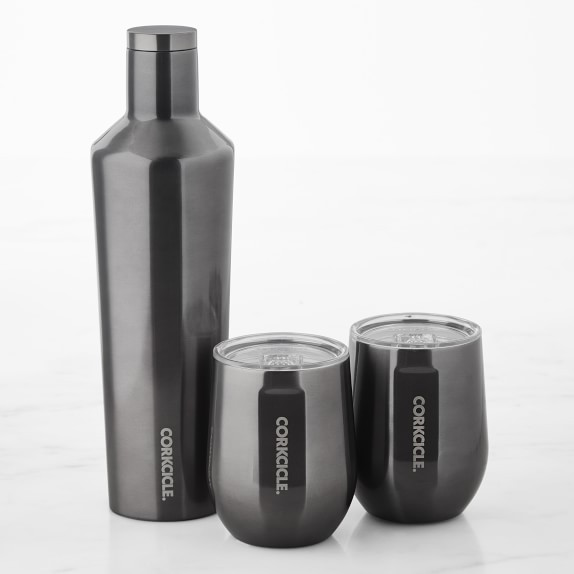 Corkcicle Insulated Small Beverage Canteen & Stemless Wine Glass Set | Williams-Sonoma