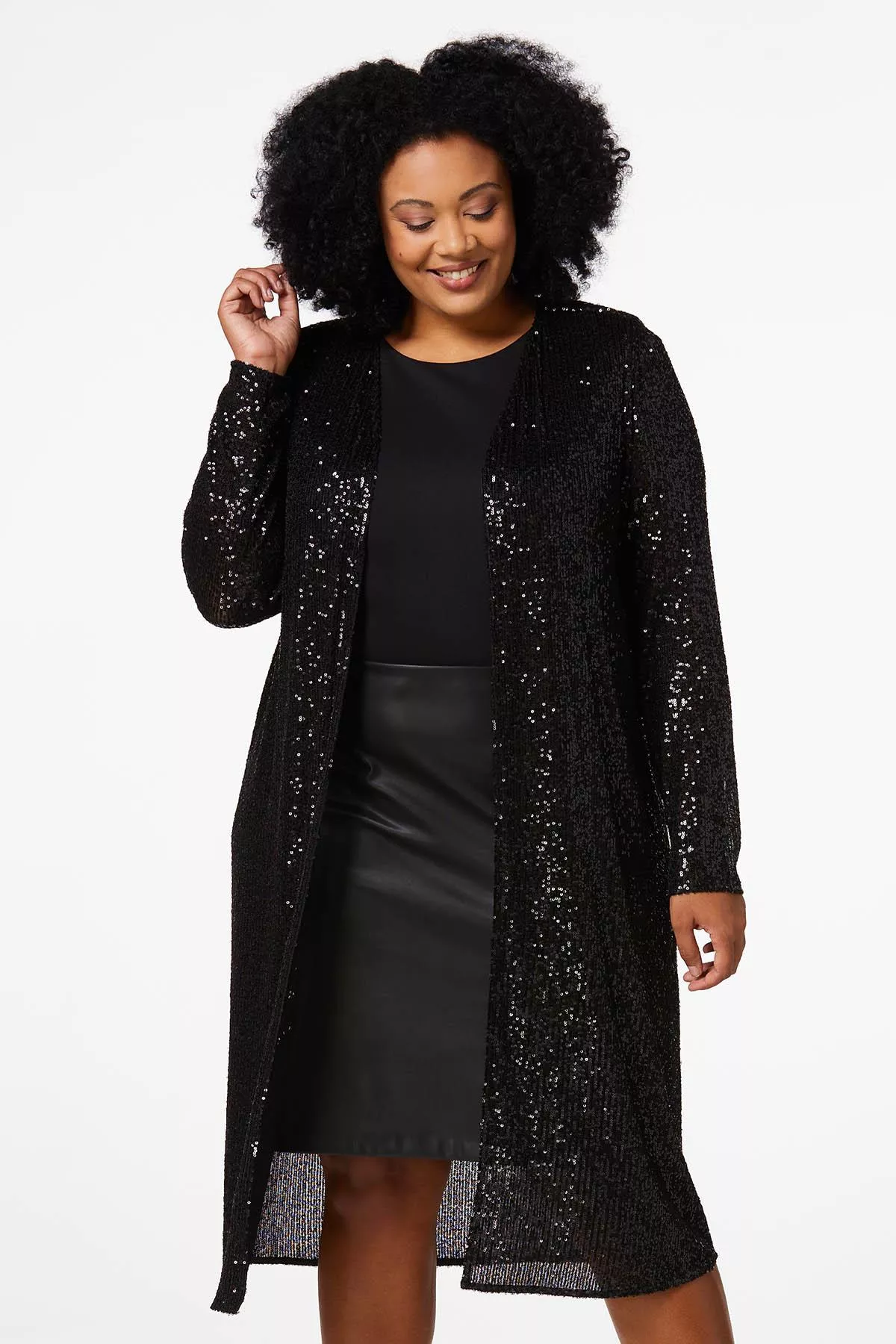 Cato Fashions  Cato Plus Size Ribbed Duster Cardigan