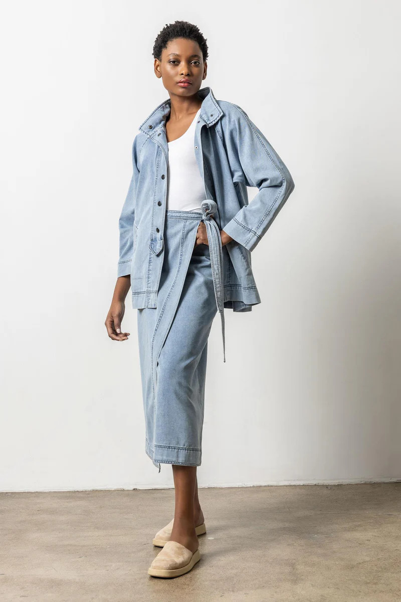 Denim Swing Jacket | Lilla P