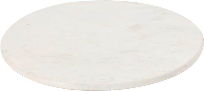 Creative Co-Op Marble Lazy Susan, White | Amazon (US)