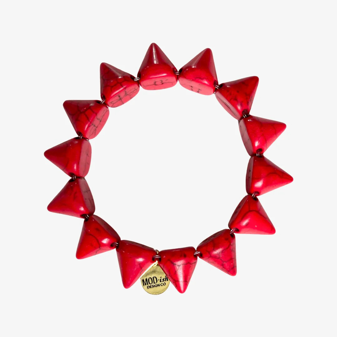 Spike Bracelet - Red | MODish Design Co