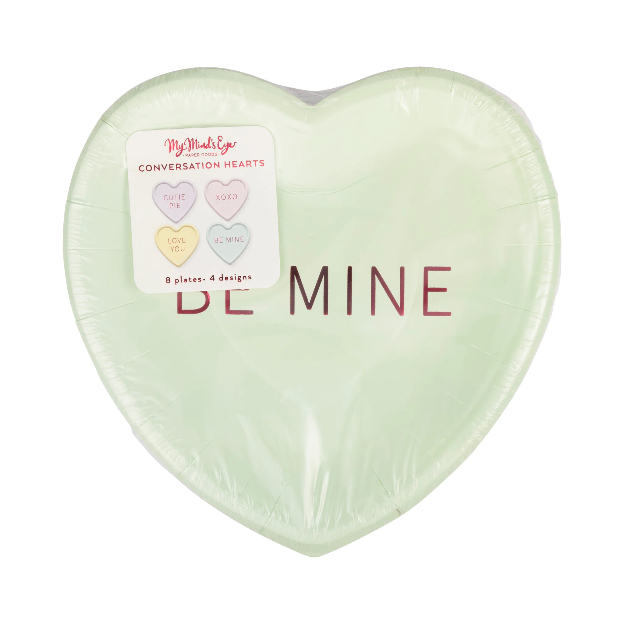 Conversation Hearts Dessert Plate Set | My Mind's Eye