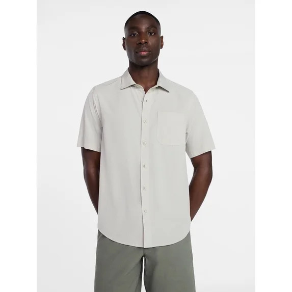 George Men's Commuter Shirt with Short Sleeves, Sizes S-3XL | Walmart (US)