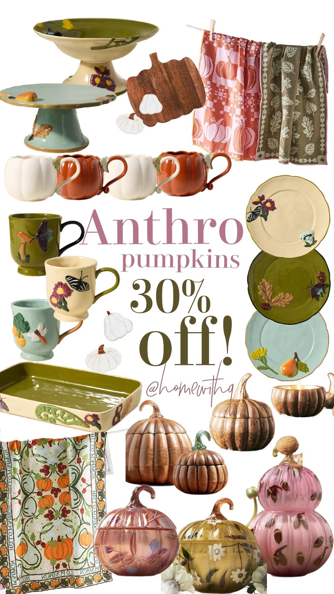 30% off the prettiest pumpkins of the season! Snag them before they’re gone!



#LTKSeasonal #LTKFindsUnder50 #LTKHome