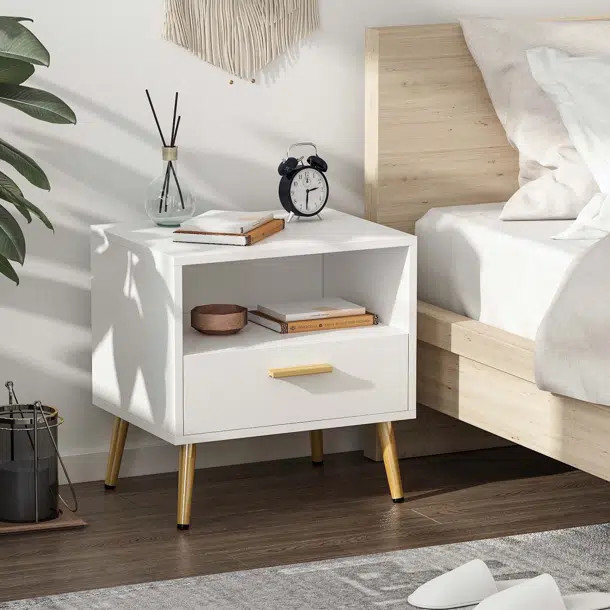 Enida 20'' Tall 1 - Drawer Nightstand | Wayfair North America