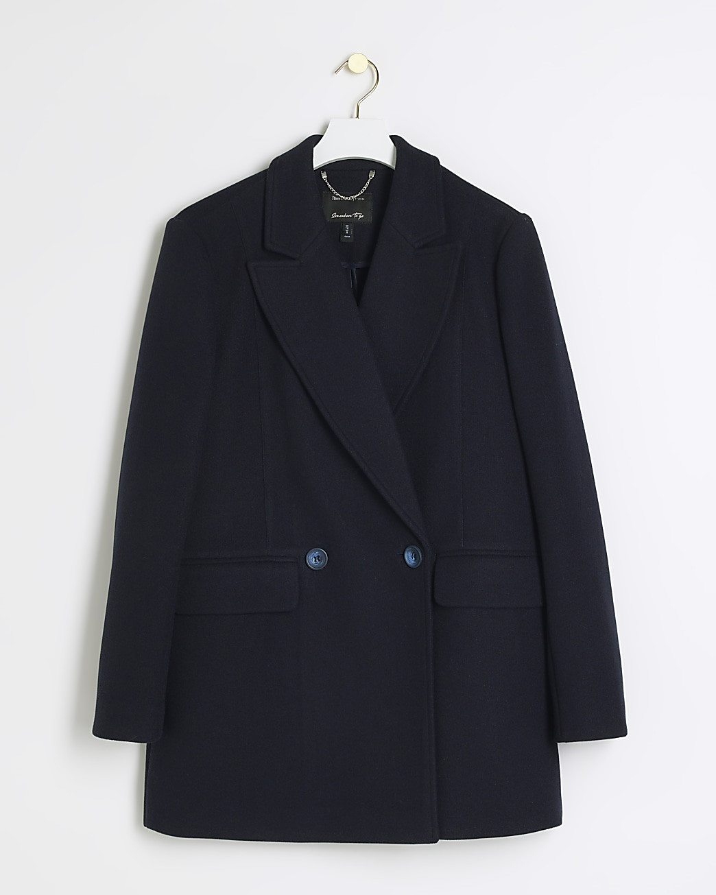 Navy oversized blazer | River Island (UK & IE)