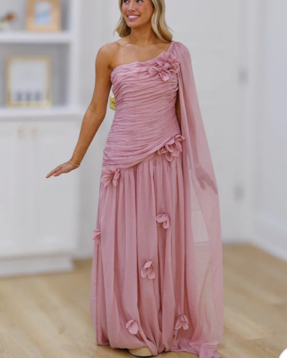 Kelsea One Shoulder Maxi Dress - Dusty Pink

#LTKWedding #LTKParties #LTKSeasonal