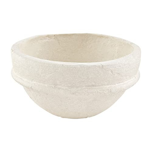 Mud Pie Paper Mache Bowl, Small, 3" x 5" dia, White | Amazon (US)