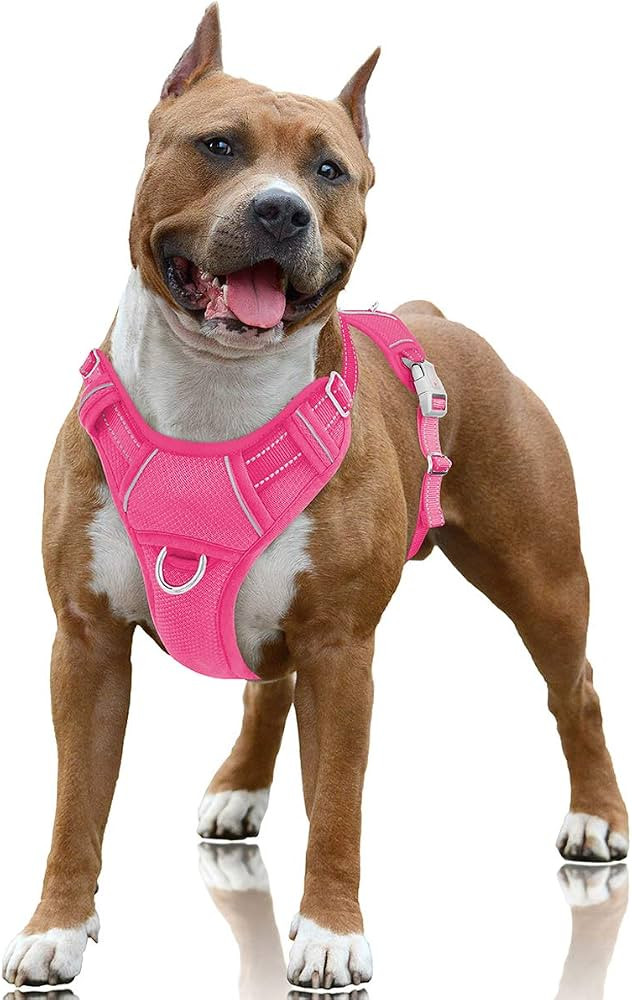 BARKBAY No Pull Dog Harness Large Reflective Dog Harness with Front Clip and Easy Control Handle ... | Amazon (US)