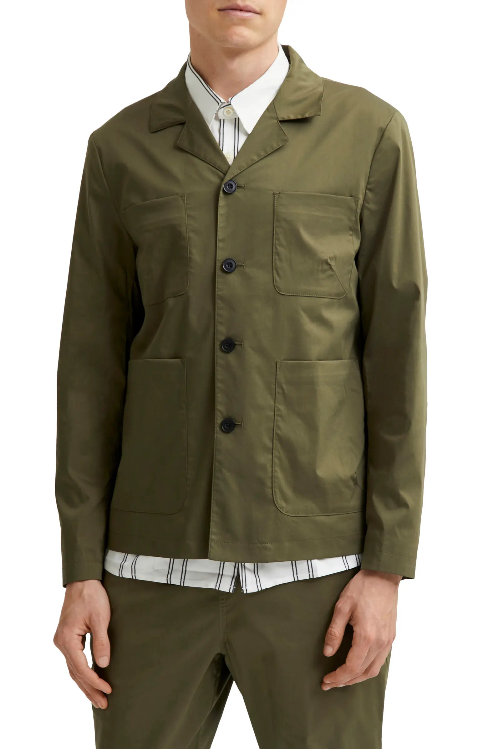 SELECTED HOMME Holdo Hybrid Organic Cotton Blend Jacket | Nordstromrack | Nordstrom Rack