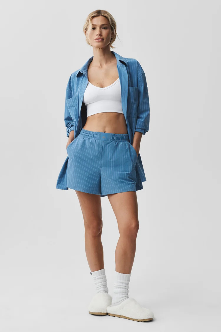Pinstripe Daylight Boxer Short | Alo Yoga