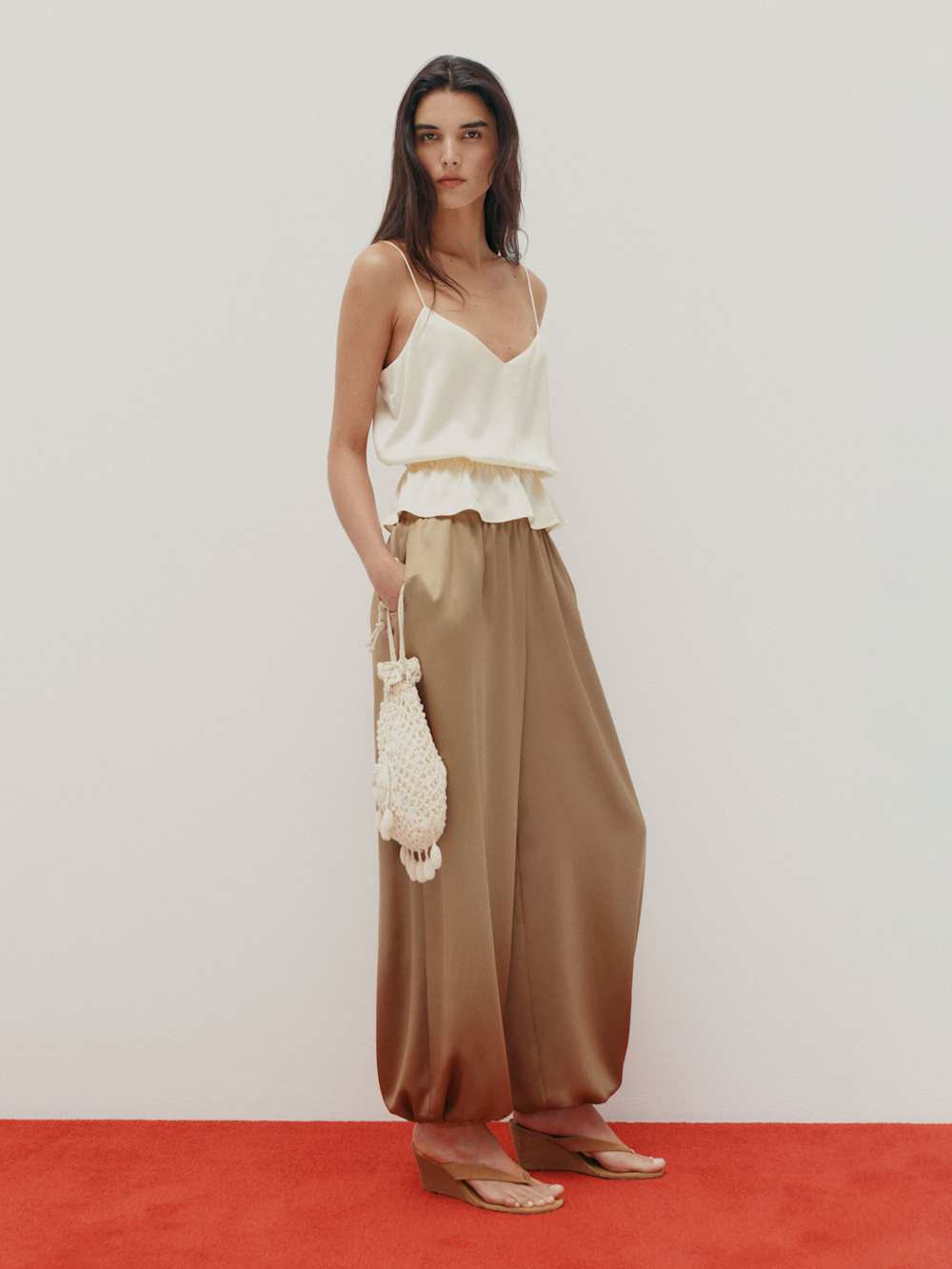 Aven Satin Pant | Reformation (Global)