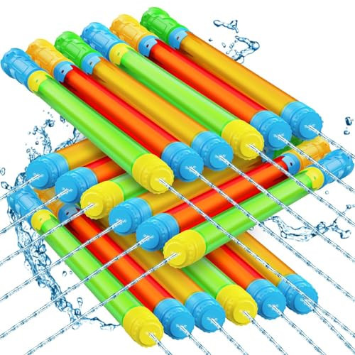 LQYoyz Water Gun, Blaster Squirt Guns, Shoot Up to 40 Feet, 18 Pack Outdoor Squirt Gun Pool Toys for Kids & Adults, Water Guns for Swimming Pool Beach Summer Party Games | Amazon (US)
