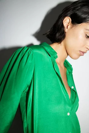 Premium Essential Silk Shirt | Warehouse UK & IE