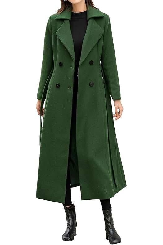 DEALSANXUN Women’s Long Wool Coat | Amazon (US)