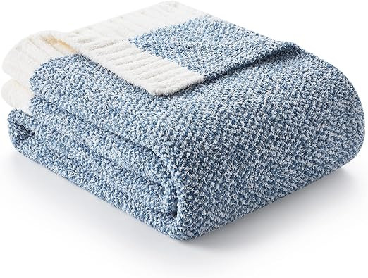 Snuggle Sac Soft Throw Blanket Fluffy Warm Throws for Couch, Reversible Super Cozy Blankets Fuzzy... | Amazon (US)