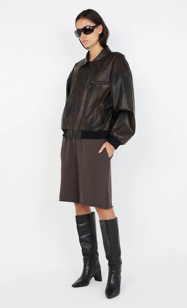 TYLA BOMBER JACKET - VINTAGE CHOC | Bec & Bridge (Global)