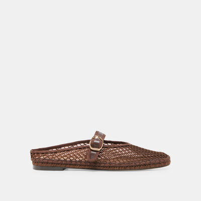 Milie Flats in Chocolate Woven Mesh Size 10 By Dolce Vita | DolceVita.com