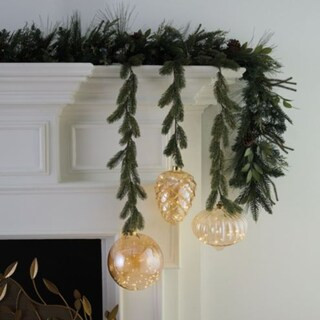 Twinkle Micro LED Glass Ornaments with Garland | Ballard Designs, Inc.