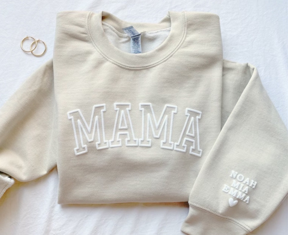 Personalized Mama Sweatshirt with Kid Names on Sleeve by LoveSuna

Mothers Day Gift | Birthday Gift for Mom | New Mom Gift | Minimalist Cool Mom Sweater | Etsy | shop small | maternity outfit | baby shower 

#LTKbaby #LTKbump #LTKGiftGuide