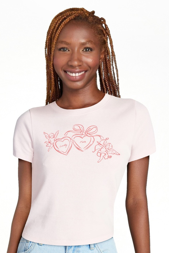 No Boundaries Cotton Crewneck Cropped Tee, Women's XXS-XXL | Walmart (US)