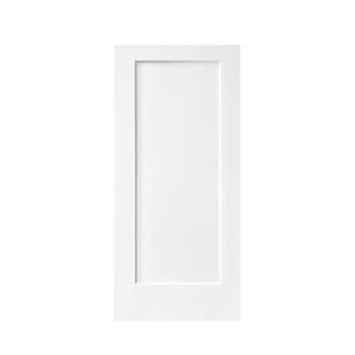 CALHOME 30 in. x 80 in. 1-Panel Hollow Core White Primed Composite MDF Interior Door Slab for Poc... | The Home Depot