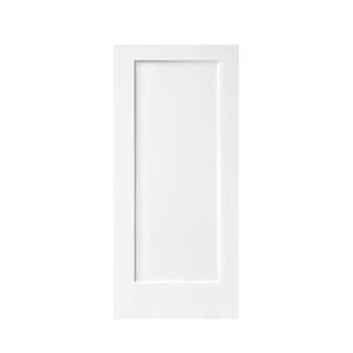 CALHOME 30 in. x 80 in. 1-Panel Hollow Core White Primed Composite MDF Interior Door Slab for Poc... | The Home Depot