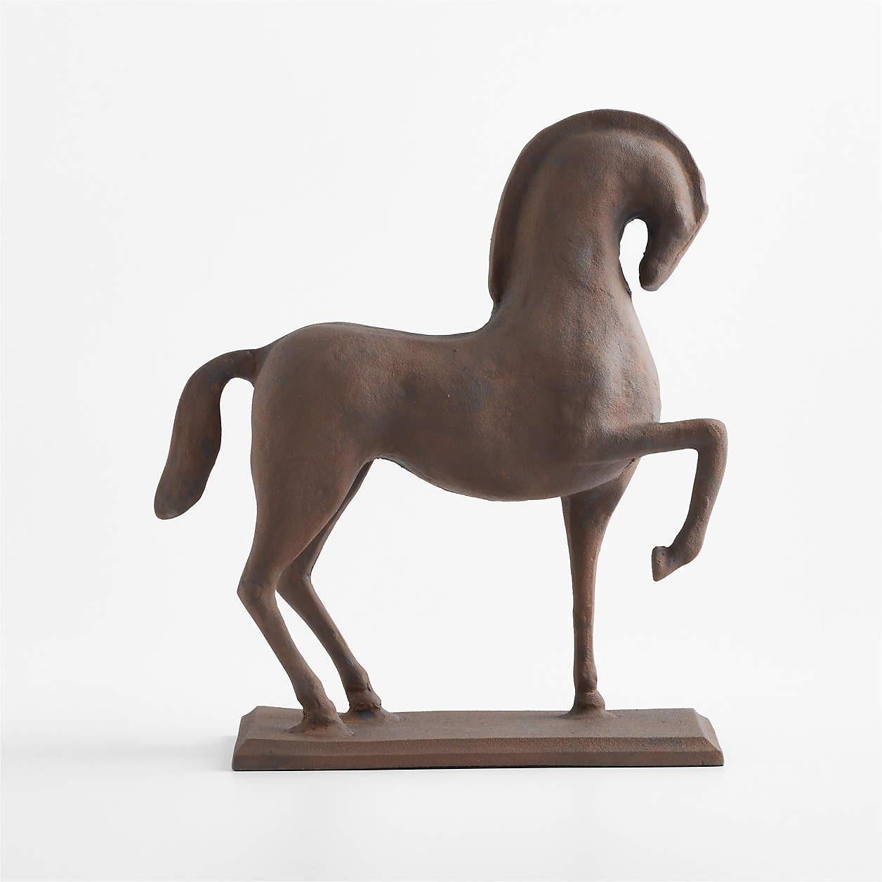 Standing Horse Metal Decorative Sculpture | Crate & Barrel | Crate & Barrel