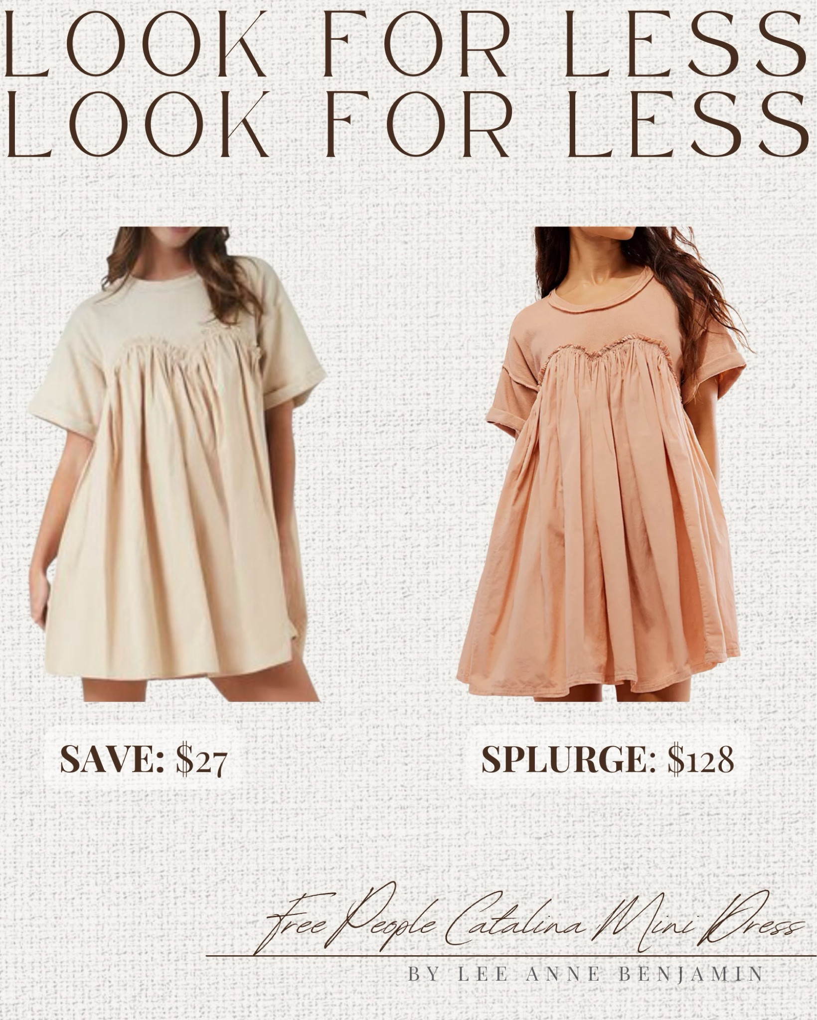 Free People look for less mini dress from Forever 21! 

#LTKSeasonal #LTKstyletip #LTKfindsunder50