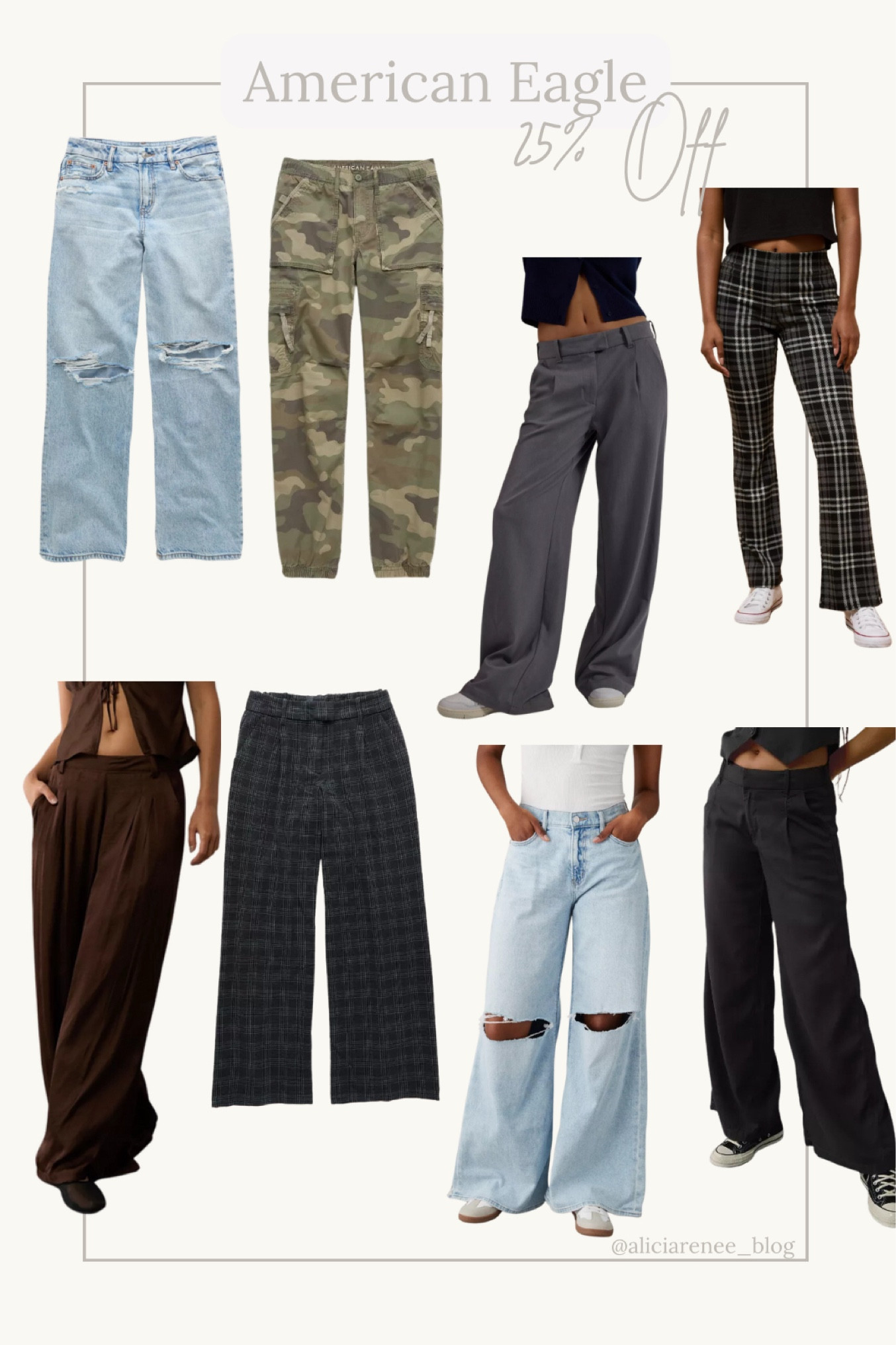 Ready to ditch those shorts and pull out the jeans, cargos, and trousers for fall? Good news! Today get 25% off select bottoms at American Eagle. Better news? You can stack the discount with the LTK sale code OR AE also has a “spend more save more” code. (Can’t combine codes)

#LTKFallSale #LTKFindsUnder50 #LTKSaleAlert