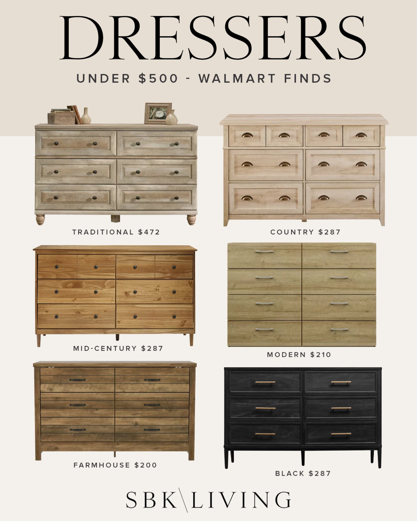 HOME \ dressers under $500 from Walmart!

Home decor
Bedroom
Closet 

#LTKhome