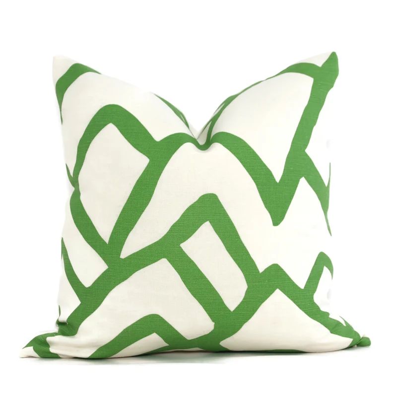 Schumacher Green Zimba Decorative Pillow Cover, 20x20 22x22 Eurosham, Lumbar pillow Toss Pillow, ... | Etsy (US)