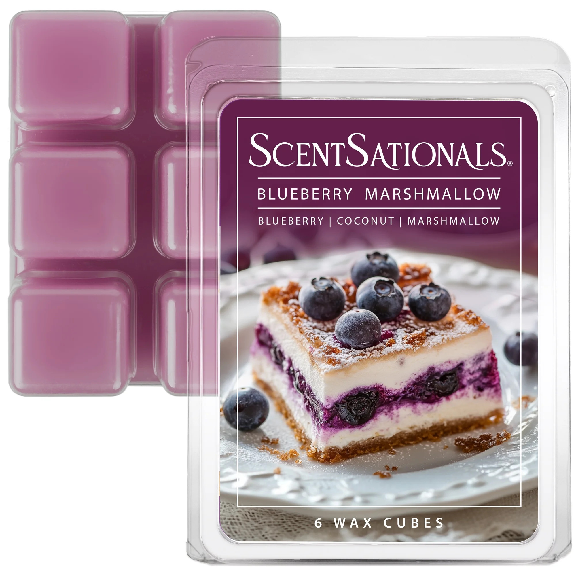 Blueberry Marshmallow Scented Wax Melts, ScentSationals, 2.5 oz | Walmart (US)