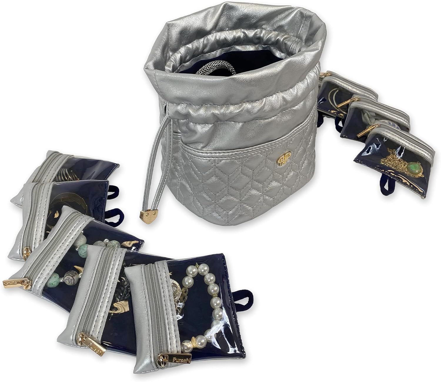 Oprah's Favorite Things 2021 PurseN Ultra Jewelry Organizer - Silver | 10 Removable Pouches | Con... | Amazon (US)