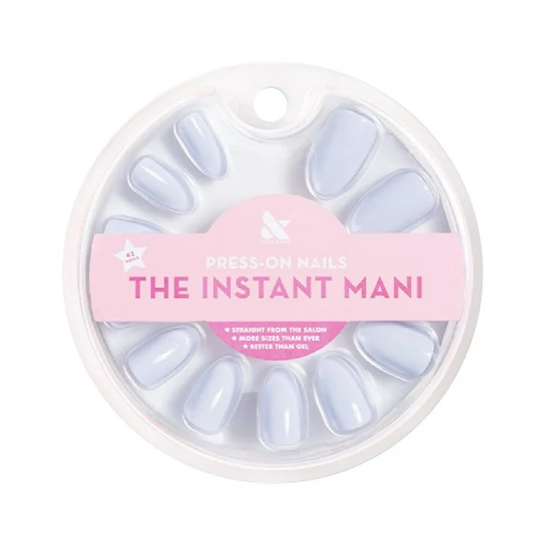Olive & June Instant Mani Almond Press-On Nails, Blue, BP, 42 Pieces | Walmart (US)