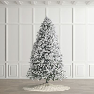 Arcadia Pine Quick Light Tree with Warm LED Lights & Faux Snow Flocking | Frontgate