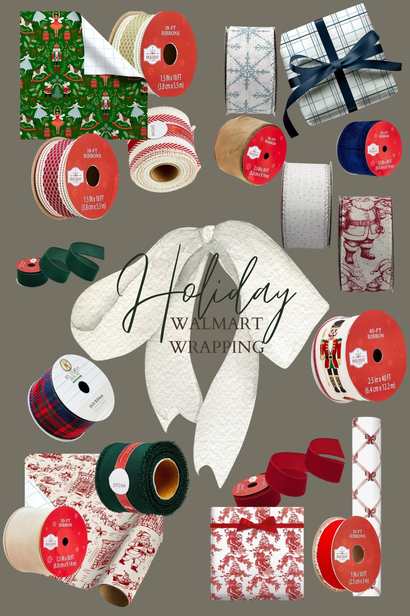 Walmart wrapping! Christmas wrapping paper, Ralph Lauren Christmas, plaid Christmas wrapping, Christmas bow paper, nutcracker, Santa, Santa toile, Walmart Christmas

#LTKHoliday #LTKGiftGuide #LTKSeasonal