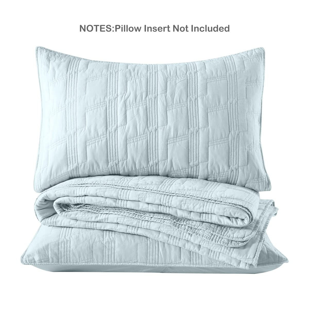 HORIMOTE HOME 100% Cotton Quilt Set Twin Size, Baby Blue Pre-Washed 2-Piece Bedspread Coverlet Se... | Amazon (US)