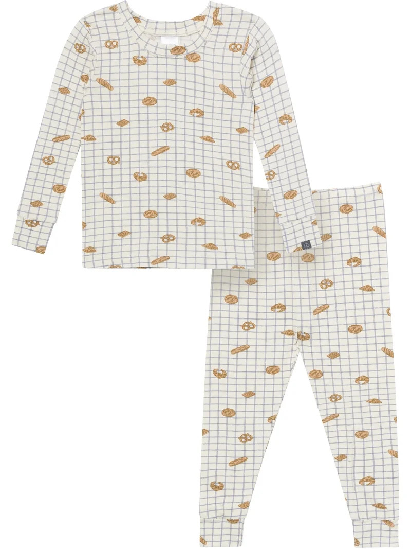 Modern Moments by Gerber Neutral Viscose 2-Piece Pajama Set, Sizes 12 Months - 5T | Walmart (US)