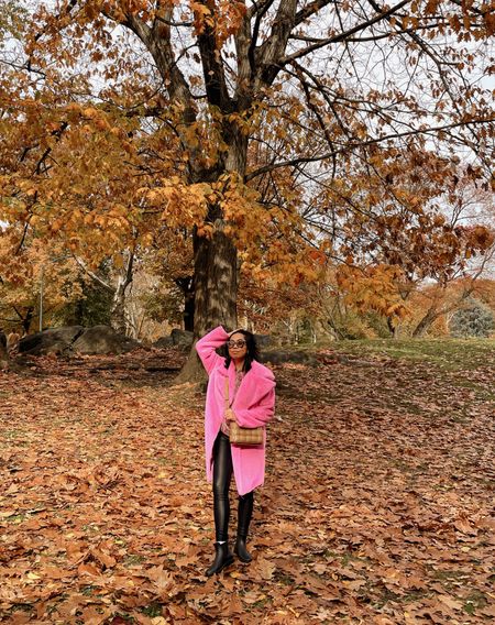 Current mood about this fall season 😎 I love a statement faux fur coat to make outfits more colorful and fun! Check out the top pink faux fur coats to get and other similar items worn in this look 

#LTKstyletip #LTKSeasonal #LTKunder100