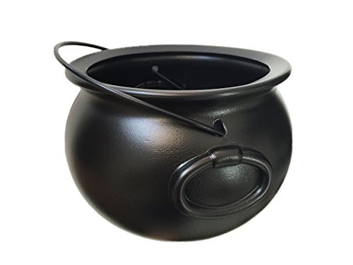 GiftExpress 8" Black Cauldron Bucket – Halloween Candy Bowl, Trick or Treat, St. Patrick's Pot of Gold Decor, Witch Kettle for Party Supplies | Amazon (US)