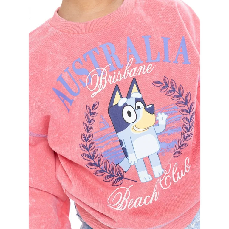 Bluey Toddler Girl Graphic Crewneck Pullover Sweatshirt, Sizes 12M-5T | Walmart (US)