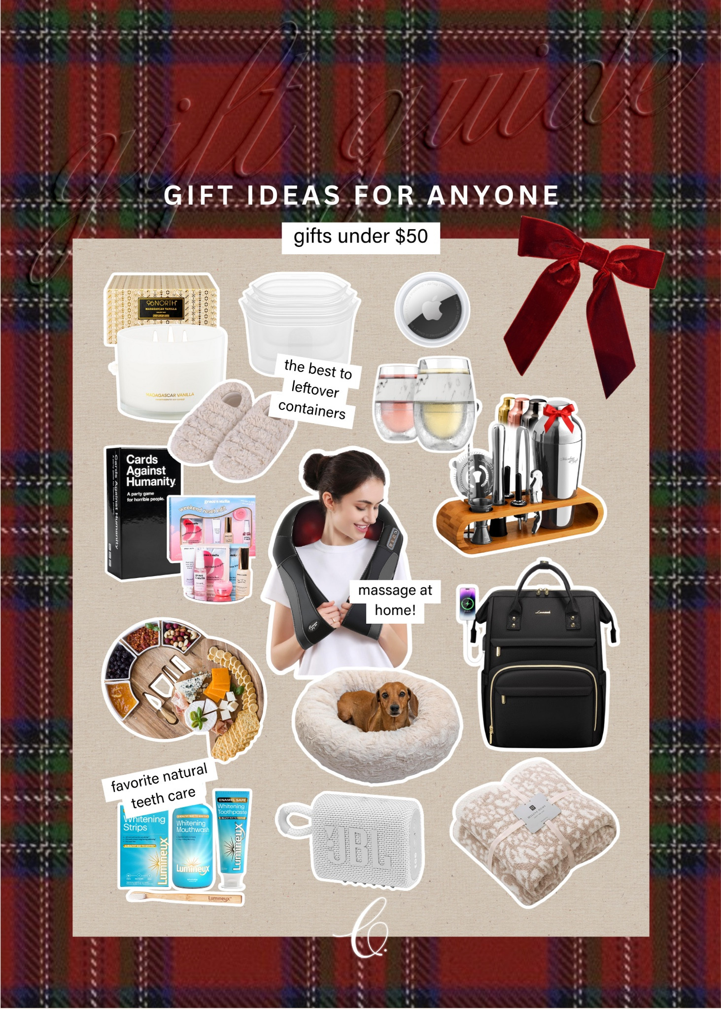 gift ideas for anybody under $50: for the traveler, host, crafty person! // gifts for her, gift ideas for her, gifts for anyone, gift ideas for anybody, gifts for mother in law, gifts for girlfriend, gifts for best friend 

 #LTKGiftGuide #LTKHoliday #LTKSeasonal