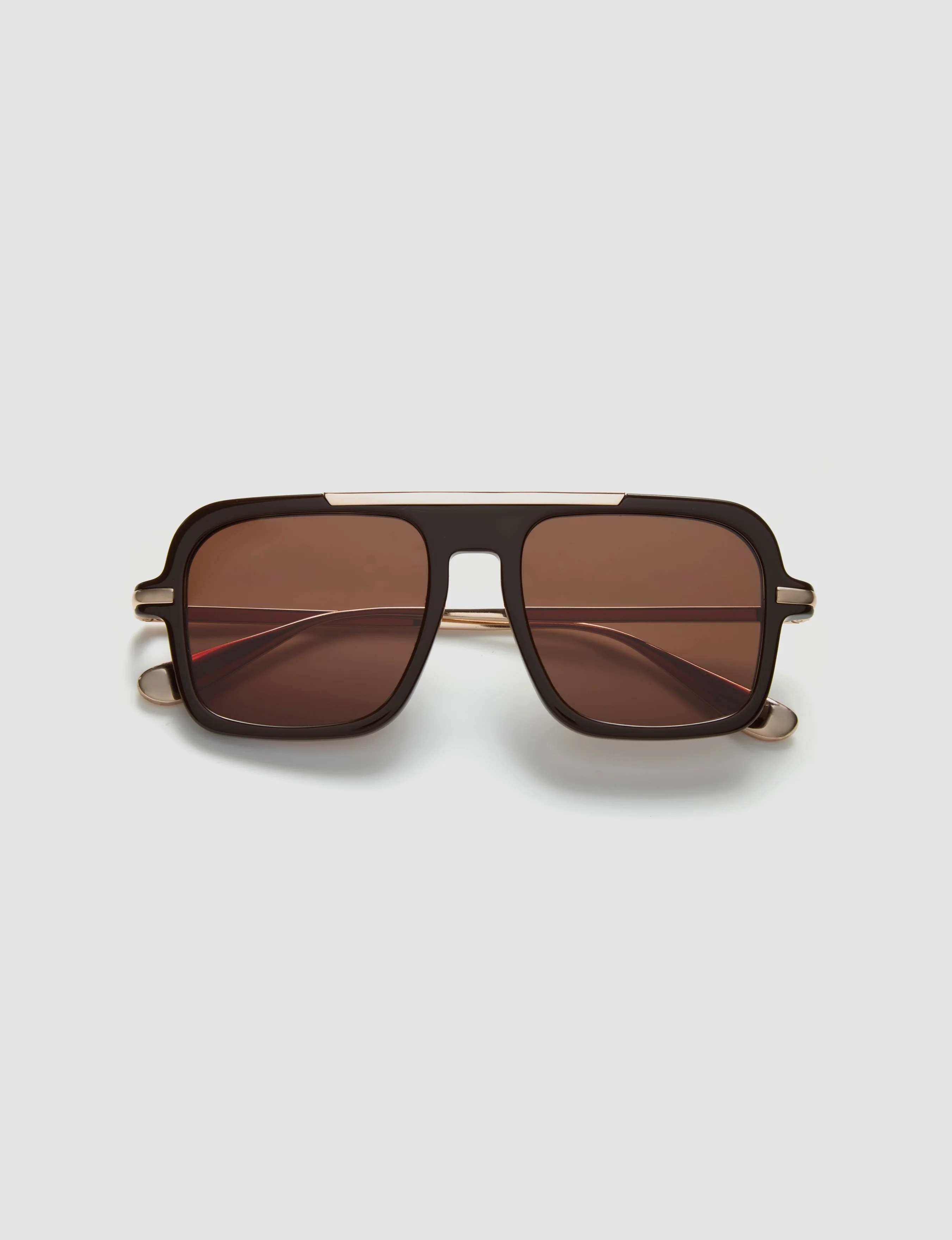 The Retro Sunglasses - Brown | Past Midnight 