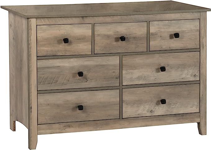 LTMEUTY Bedroom Dresser - Grey Wooden Dresser for Bedroom, 7 Drawers Horizontal Dresser, Farmhou... | Amazon (US)