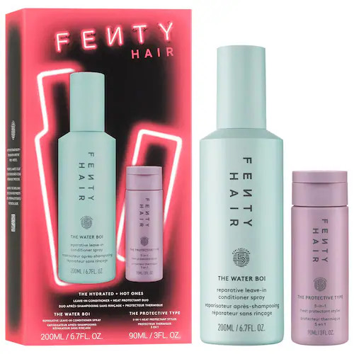 The Hot & Hydrated Ones Heat Protectant & Leave-In Conditioner Hair Gift Set | Sephora (US)