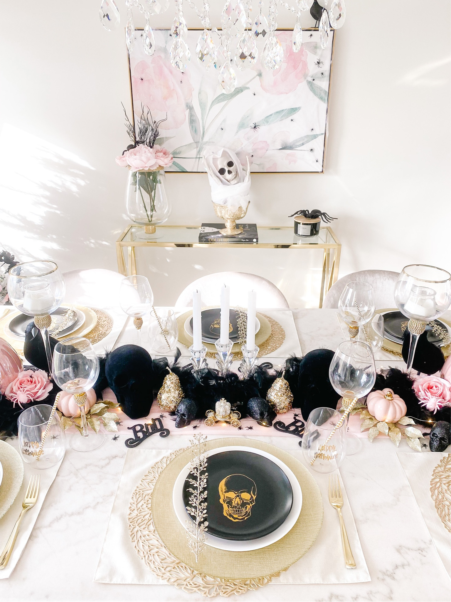 Another angle of last year’s HLWN tablescape! ✨🌸💀🖤

#LTKunder50 #LTKhome #LTKHalloween