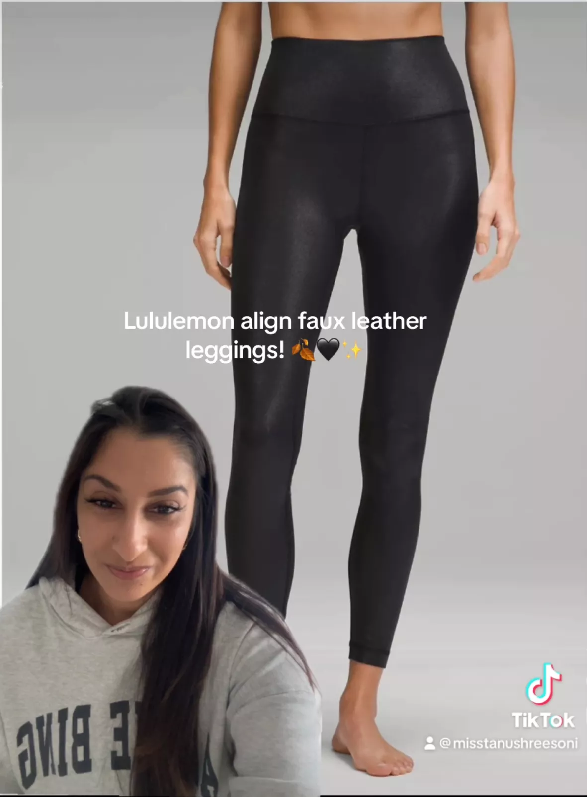 Womens Lululemon Pant Leggings Size 4 Black UNIQUE